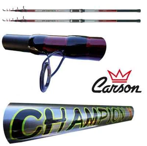 kit 2 canne champion surfcasting telescopiche carbonio pesca mare spiaggia fondo - Foto 1 di 1