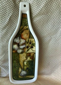 Cheese Olive Serving Board Wine Bottle Hors d’oeurves Appetizer Counter Art New - Picture 1 of 5