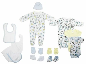Bambini Neutral Newborn Baby 13 Pc Layette Baby Shower Gift Set - Picture 1 of 1