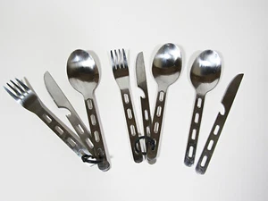 Stainless Steel Flatware; Camping Set; Knife, Fork, Spoon; China - Picture 1 of 7