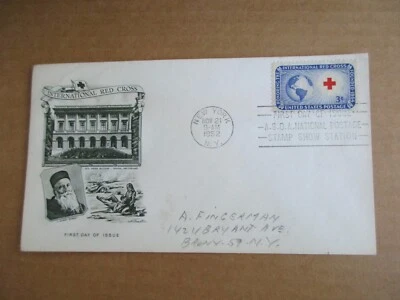 1952 International Red Cross First Day Issue Envelope Stamp Nov 21 - Image 1 of 4
