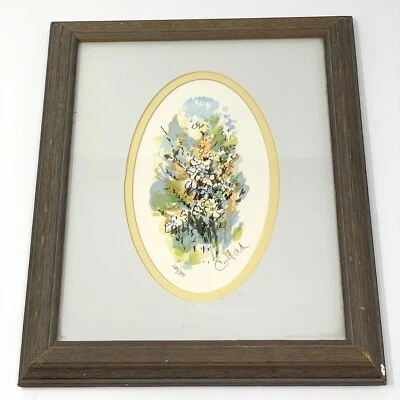 Summer Colors III COA 129/375 FLORAL Framed Serigraph Signed Ltd Edition C. Ford - Image 1 of 4