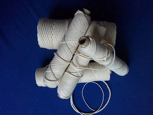 Universal Runddocht  Kerzendocht Kerzen Wachs Docht Flachdocht Klein Mittel Groß - Picture 1 of 2