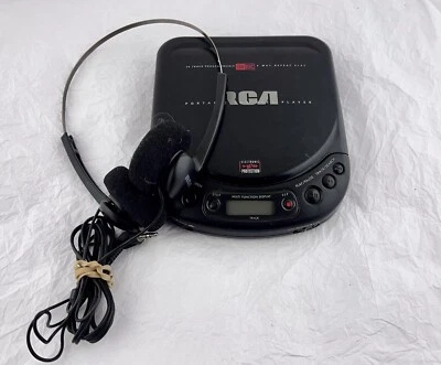 Портативный проигрыватель дисков RCA RP-7925A с гарнитурой запчасти или ремонт ЧИТАЙТЕ - Изображение 1 из 4