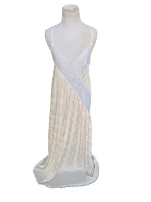 Vestido sin Mangas Vintage Miss Dior Lencería Chemise Peignoir Mujer’s M Encaje Melocotón  Foto 1 de 4