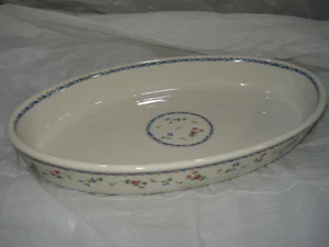 Bernardaud Limoges Artois Bleu Oval serving dish, baker 12" - Picture 1 of 4