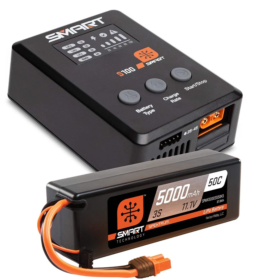 Spektrum SPMX-1033 Smart Powerstage Surface Bundle: 5000mAh 3S 50C LiPo Battery - Image 1 of 1