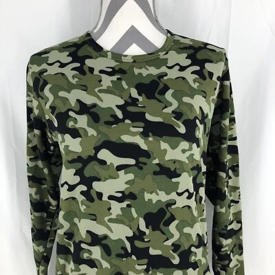 Camisa polar Ed Hardy camuflaje capa base amor mata lentamente manga larga pequeña Foto 1 de 4