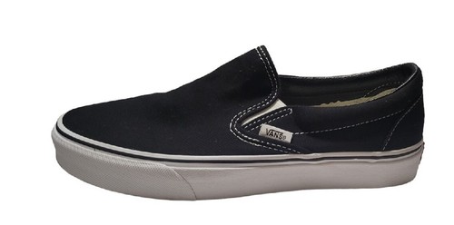 Scarpe da ginnastica casual casual Vans in tela nera taglia uomo 7 5 donna 9