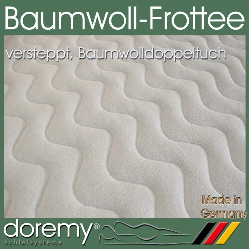 Baumwoll Frottee Matratzenbezug Ersatzbezug Auflagenbezug Topperbezug Ersatz  - Bild 1 von 1