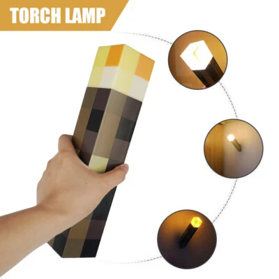 Minecraft Fackel Spiel Taschenlampe Lampe Nachtlicht Geschenk wiederaufladbar DE - Bild 1 von 4