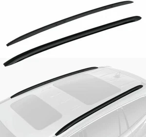 2Pcs Fits for Honda Pilot 2016-2021 Black ABS Roof Rail Racks Side Rail Bars - Picture 1 of 6