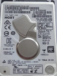 HGST HTS541010A7E630 MLC: DA7151 P/N: 0J47791 AUG-16 1TB - Bild 1 von 1