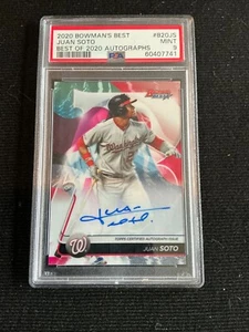 2020 Bowman's Best - Best of 2020 Autographs Juan Soto #B20-JS PSA 9 - Picture 1 of 1