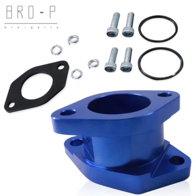 Bota colector de admisión de carburador azul para Yamaha Wolverine 350 YFM350FX 1995 4x4 Foto 1 de 4