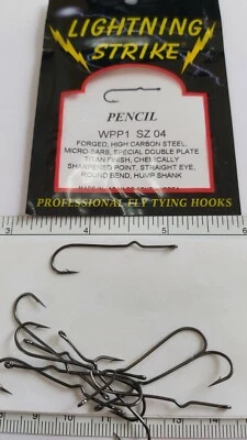 WAPSI  10 hooks   " POPPER HOOKS "  Size : 04   Pencil - Image 1 of 2