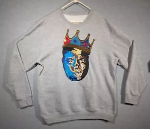 Notorious BIG Biggie Sweatshirt bestickt Raised 3D Print mit Pailletten Gr. XL * - Bild 1 von 18