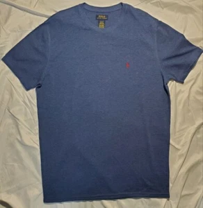 Polo Ralph Lauren Para Hombre XL XG TG Manga Corta Térmico Azul/Rojo Logo  - Imagen 1 de 4