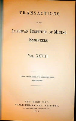 American Inst of Mining Engineers 1898  SIGNED Munroe Archibald. Canada Aviation - Image 1 of 4