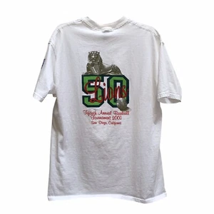 50th Annual Lions Baseball Tournament 2000 San Diego Glitter T-shirt Y2K Vintage - Picture 1 of 8