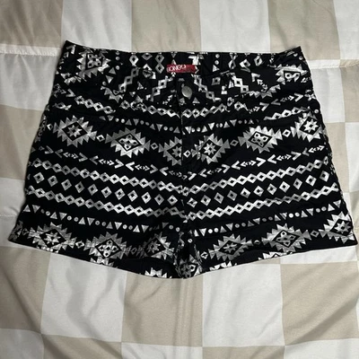 Pantalones Cortos Bongo Niña Azteca/Tribal Negro-Plateado Metálico Talla 16 Desde 2013 Foto 1 de 4