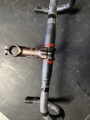 Specialized Combo Handlebar Stem 10/42 Cm Alloy Drop Bars and Stem Black - Image 1 of 4