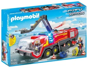 Playmobil 71371 City Action Flughafen Feuerwehrauto mit Licht und Sound 88 Teile  - Bild 1 von 3