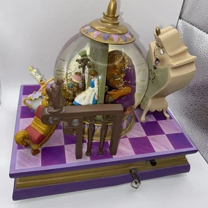 Disney - Beauty And The Beast - Musical Snow Globe IMMACULATE - VERY Rare - VTG - Picture 1 of 21