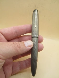 Vintage Barclay Czechoslovakian Solid Silver Fountain Pen 1940's Rare - Picture 1 of 7