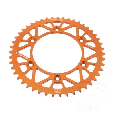 Piñón trasero JT aluminio 47/520 naranja se adapta a gas EC 450 2024 Foto 1 de 4