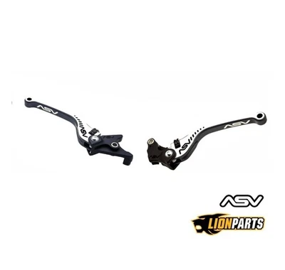 Juego de palancas de freno y embrague ASV negro bicolor para Honda CBR1100XX 2000 Foto 1 de 4