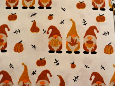 new 2 Standard Pillow Cases 20 x 30" Autumn GNOMES Pumpkins Rust orange FALL - Image 1 of 3