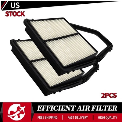 2x Engine Air Filter Set for 2001 2002 2003 2004 2005 Honda Civic Acura EL - Image 1 of 4