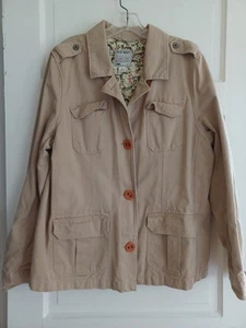 Old Navy Vintage Khaki Utility Jacke Damen XXL Baumwolle Taschen Safari Military  - Bild 1 von 17