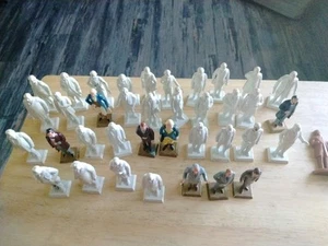 37 Vintage Marx Toys U.S. Presidents Plastic Miniature Figurines Some Painted - Picture 1 of 11
