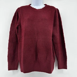 Liz Claiborne Pullover Damen L T Burgundy Passion Pulli Strick Oberteil - Bild 1 von 11