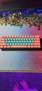 Alt Customs "Cotton Candy" Keyboard With Tactile switchs. Exceeds In Gaming. - Picture 1 of 4