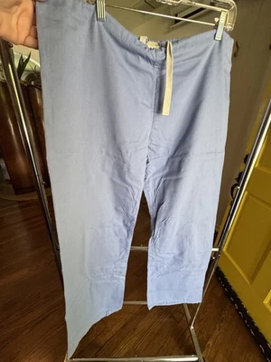 Womens Scrub Pants Brand Urbane Scrubs Size Medium Tall Color Light Blue - Image 1 of 4