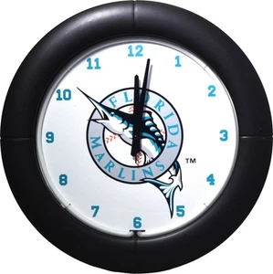 MLB Miami Florida Marlins Team Neon Everbright Wanduhr - Bild 1 von 1