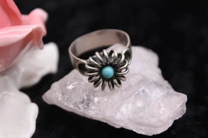 Vintage Türkis Stein Ring Große 55 (17,5 mm) - Bild 1 von 4