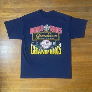 Vtg 1998 Yankees World Series Champions T-shirt Men’s Large - Picture 1 of 7