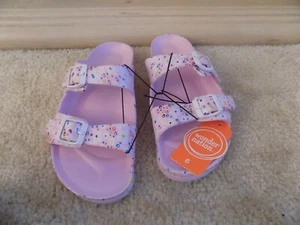 Wonder Nation Girls Two Buckle Sandals Youth Size: 6 NWT - Picture 1 of 2