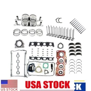 Rebuild Engine Overhaul Kit Pistons Vavles For VW Audi A3 A4 A5 1.8 TFSI CJE CJS - Picture 1 of 6