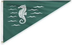 Banderín de arco AGAS Seahorse - Bandera de barco náutico 10x15 pulgadas - Banderas de arco - Nailon 200D - Imagen 1 de 1