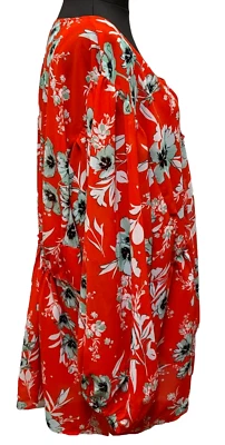 Floral Semi Sheer Kimono 28 2 Piece Floaty Cover Up. Vest / Cami Included bnwt - Image 1 of 4