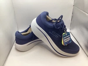 ENTRENADORES DE COJÍN SKECHERS GO RUN MAX TOTALMENTE NUEVOS 7UK AZUL TU1 - Imagen 1 de 6