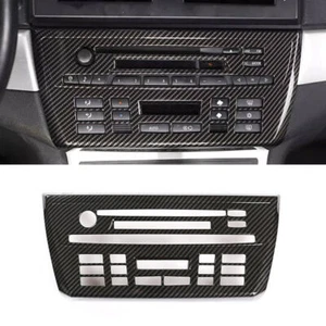 Fibra de carbono óptica consola central panel marco cubierta para BMW X3 E83 2006-2010 - Imagen 1 de 4