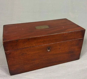 Norfolk Interest Wolterton Hall Georgian Mahogany Tea Caddy c1790 - Picture 1 of 20