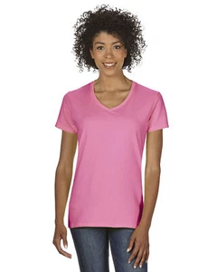 3 Pack Of Gildan G500VL Ladies Solid Heavy Cotton Tee Plain Blank V-Neck T-Shirt - Picture 1 of 17