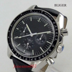 Bliger Fashion Automatic Men's Watch Sterile Black Dial 40mm Time Watch Date - Picture 1 of 7